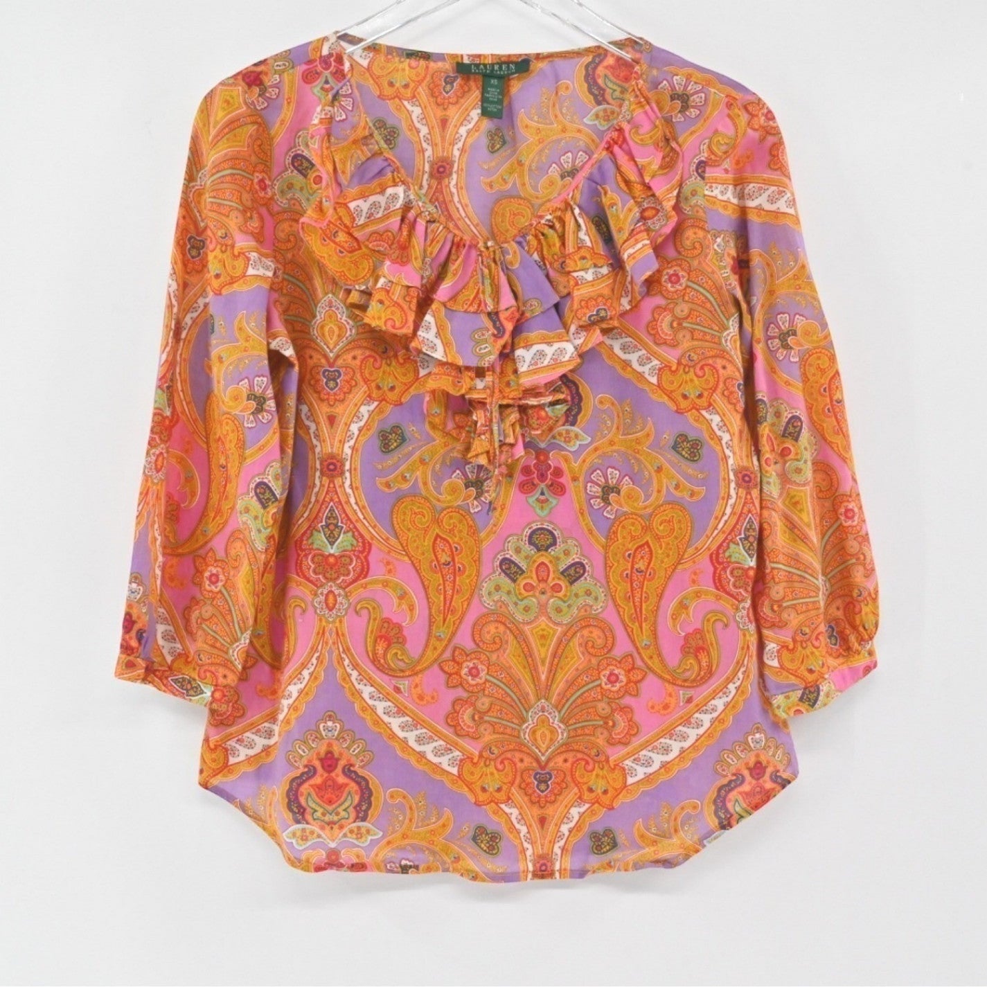 Lauren Ralph Lauren Paisley Top Size XS