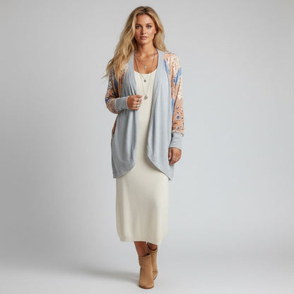 Doe & Rae Patchwork Floral Cardigan Size L