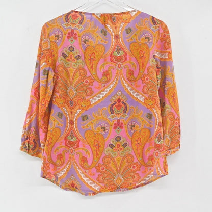 Lauren Ralph Lauren Paisley Top Size XS