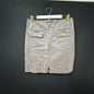 Etcetera Mauve Croc Embossed Leather Skirt Size 10