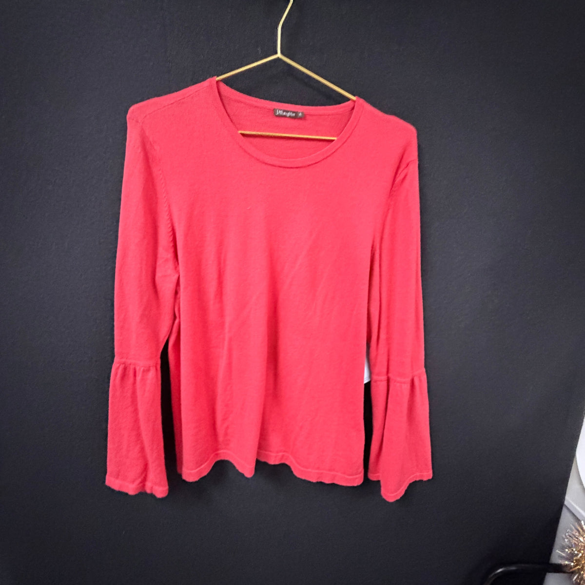 J.McLaughlin Coral Bell Sleeve Sweater Size XL