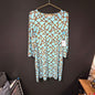 Barbara Gerwit Turquoise Equestrian Print Dress Size L