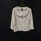 Clara Sunwoo Beige Zip Front Jacket Size L