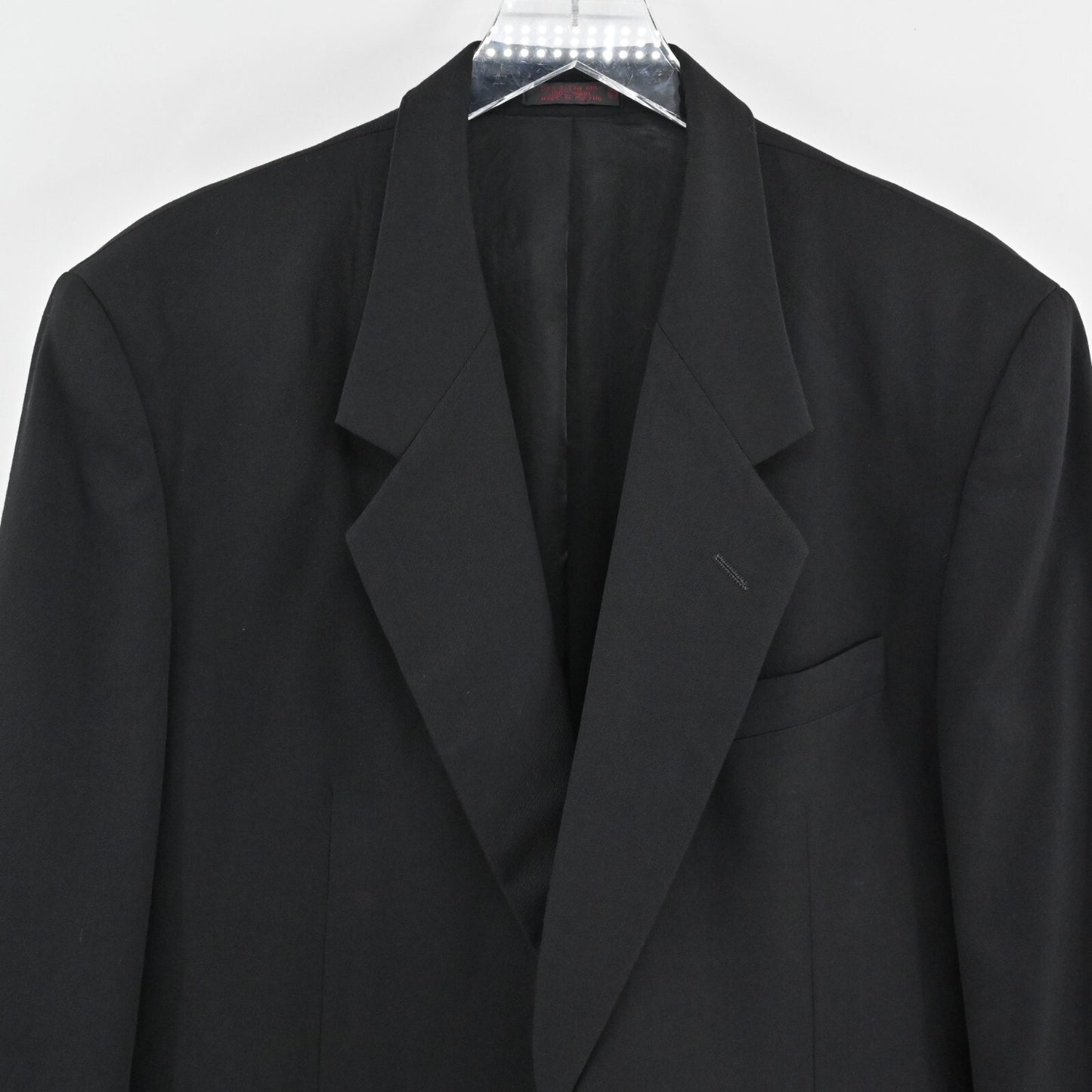 JEAN PAUL GERMAIN Mens Wool Blazer Size 42R Black Classic Single Breasted Jacket