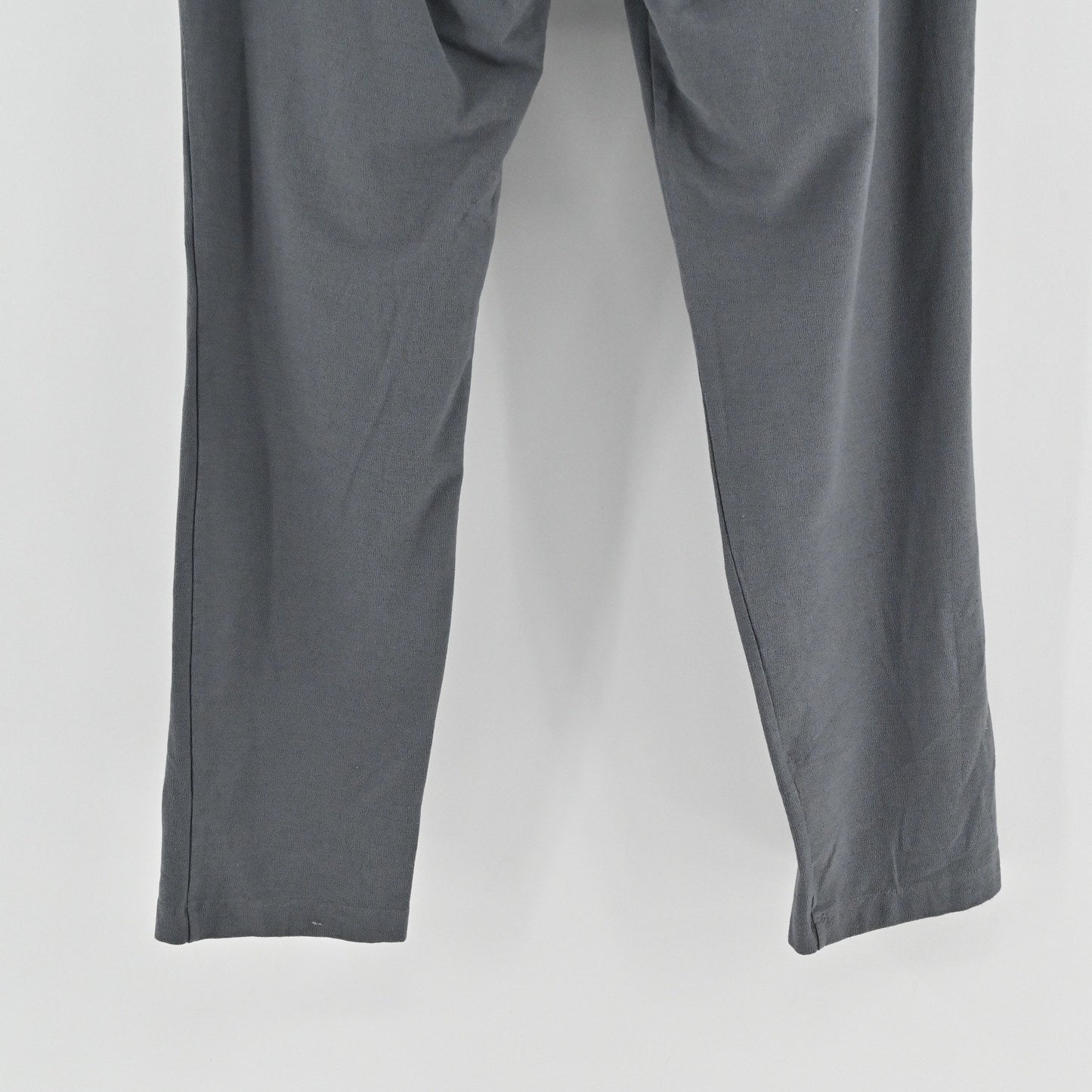Eileen Fisher Washable Stretch Crepe Straight Pants Size S Gray Knit Lagenlook