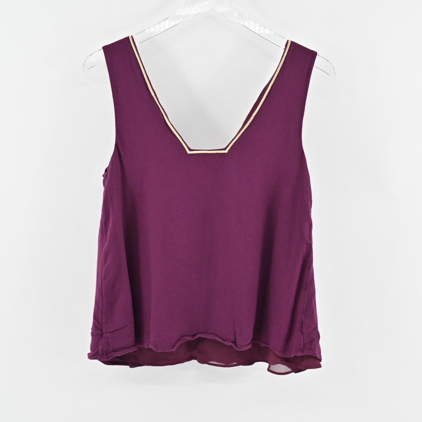 LILLY PULITZER Owen Shiraz Top Womens Size S Sleeveless VNeck Embroidered Blouse