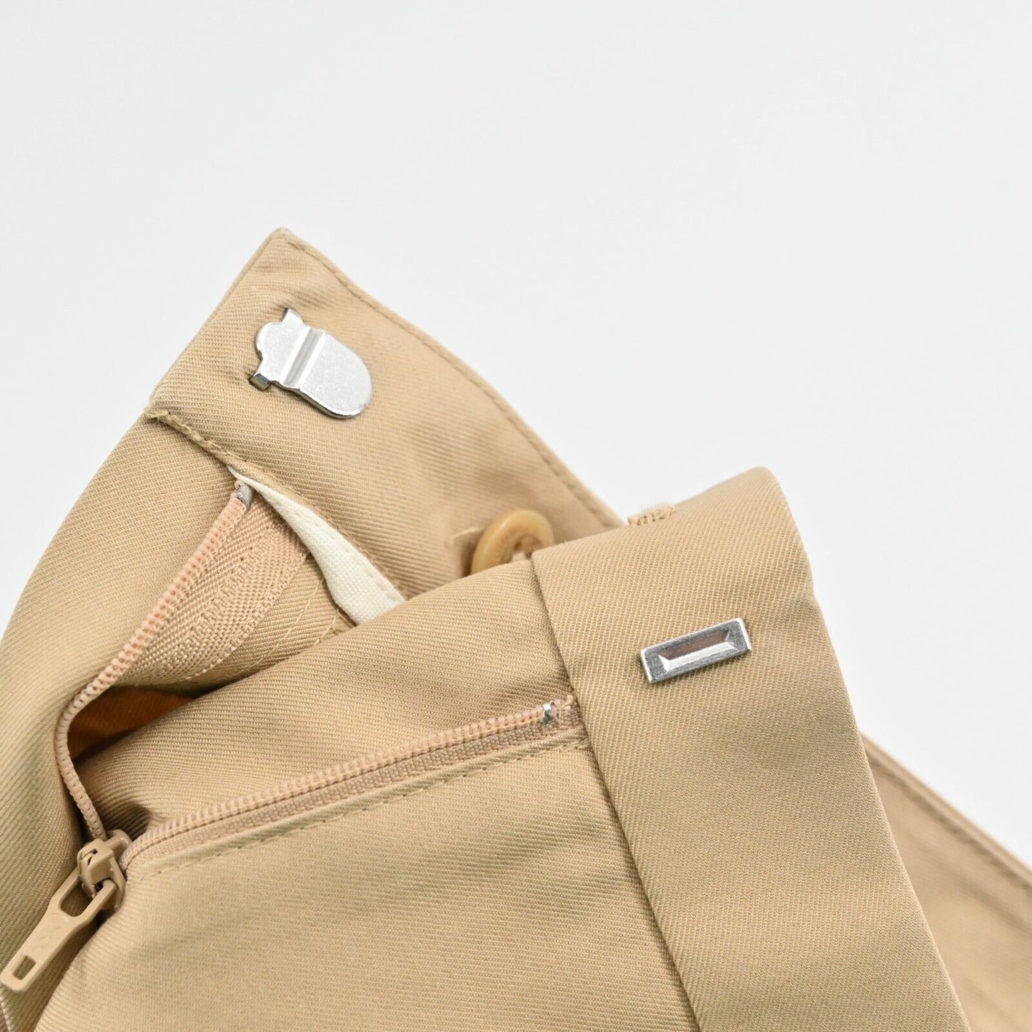 BROOKS BROTHERS Pants Womens Size 8 Wide Leg Advantage Chino Tan High Rise
