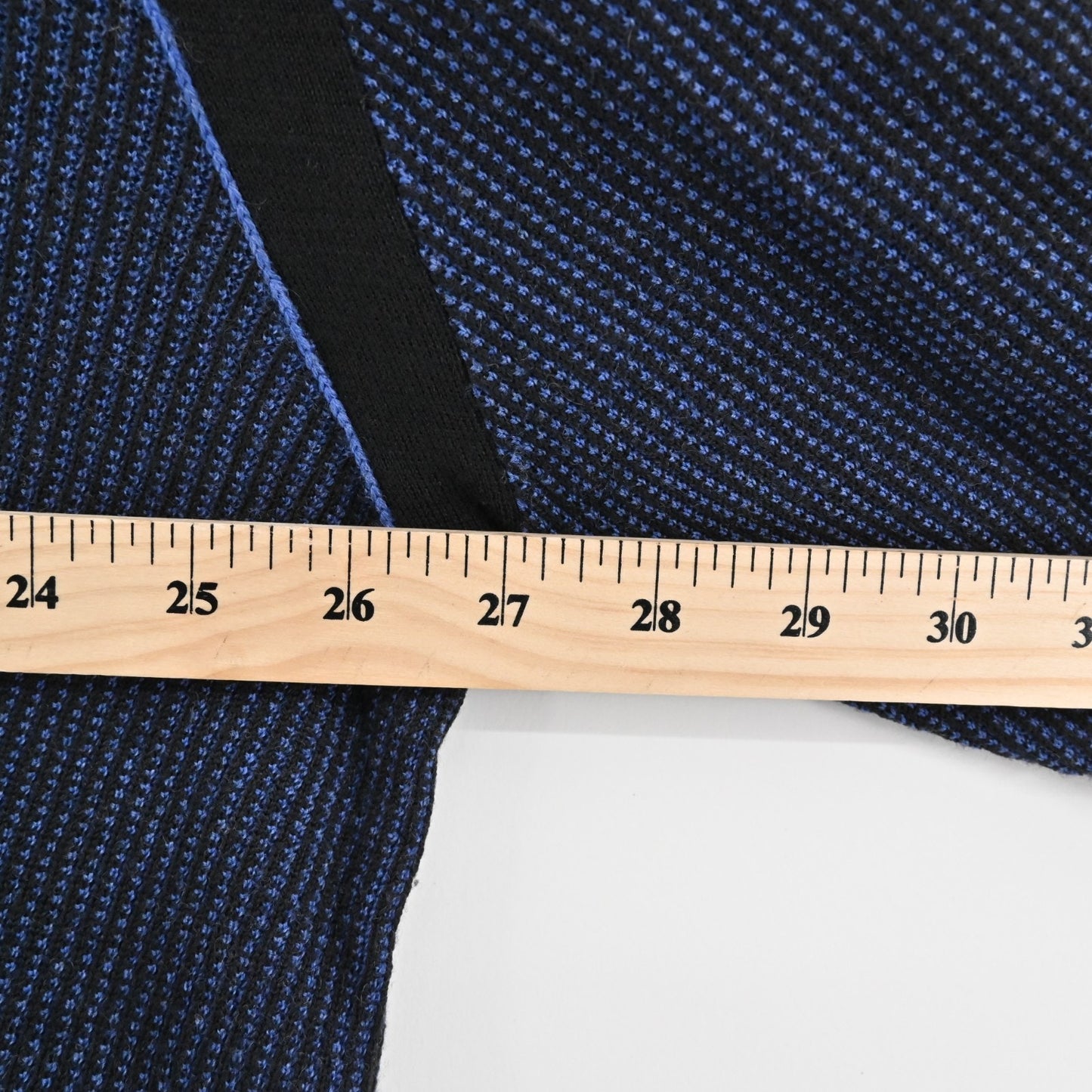 ROBERT GRAHAM Mens Blue Quarter Zip Sweater Sz XL Wool Waffle Knit Pullover Mock