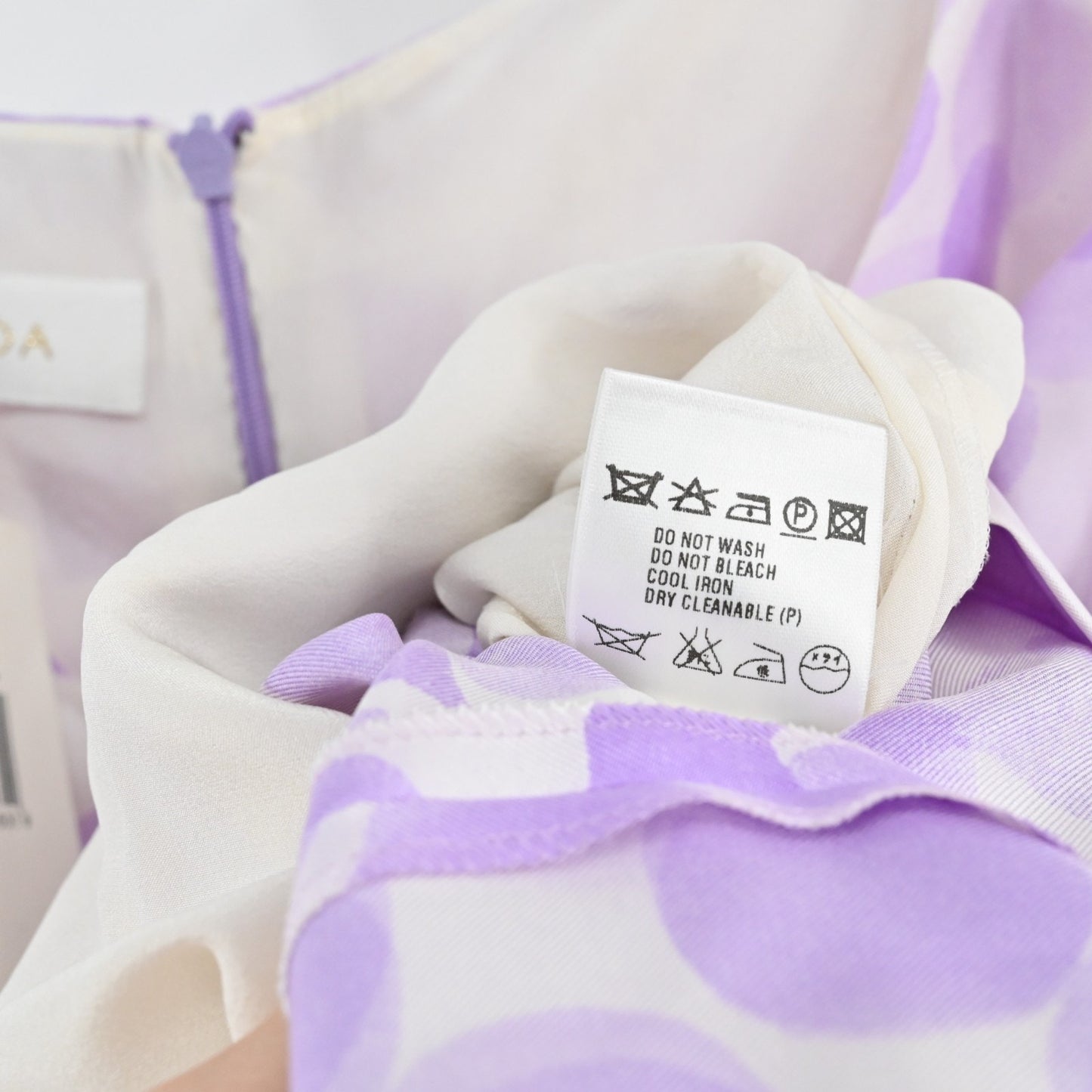 ESCADA Womens Silk Polka Dot Dress Size 42 Lavender Purple Shift Sleeveless NEW