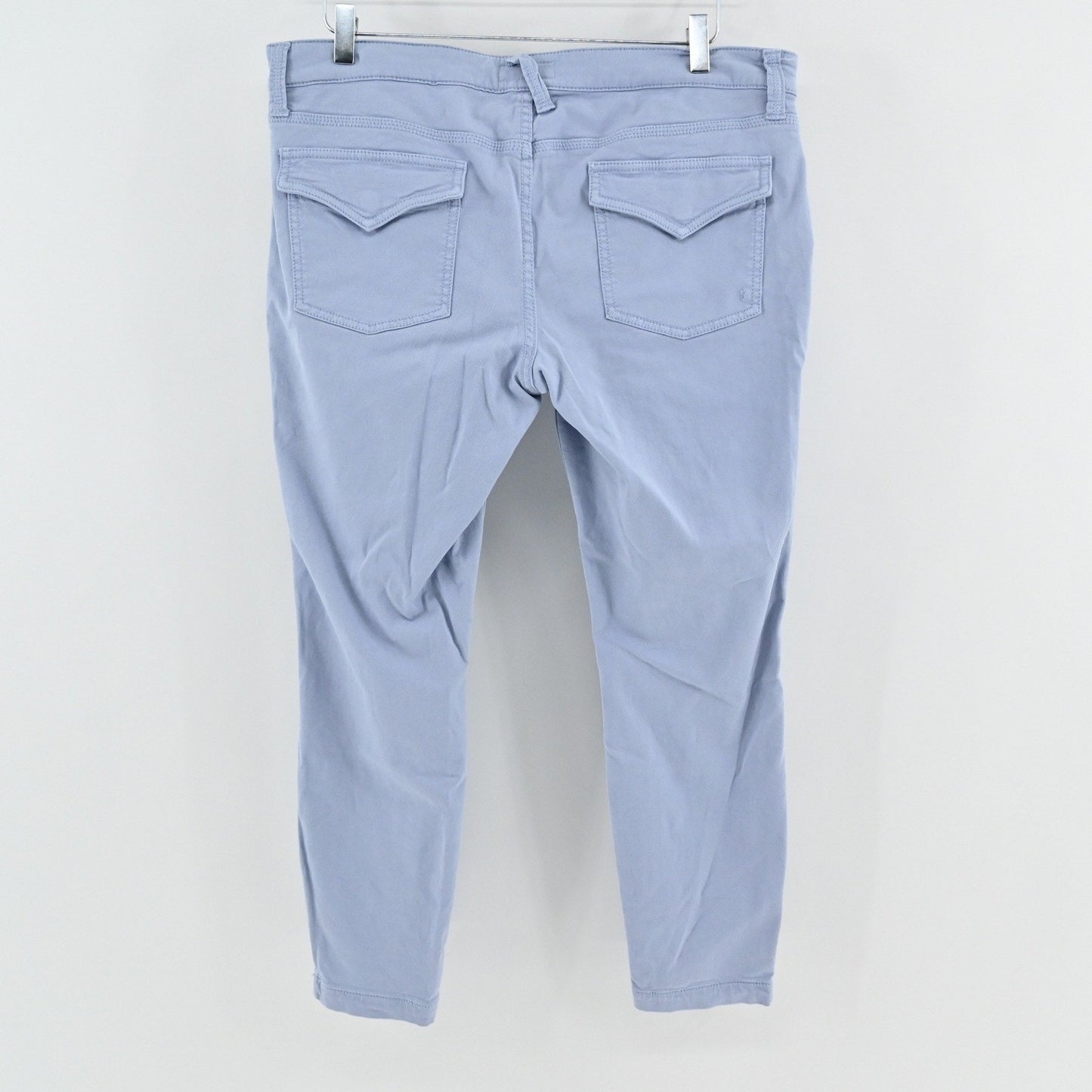 Joie Womens Park Skinny Pants Size 34 Blue Zip Pocket Utility Cargo Stretch Chic