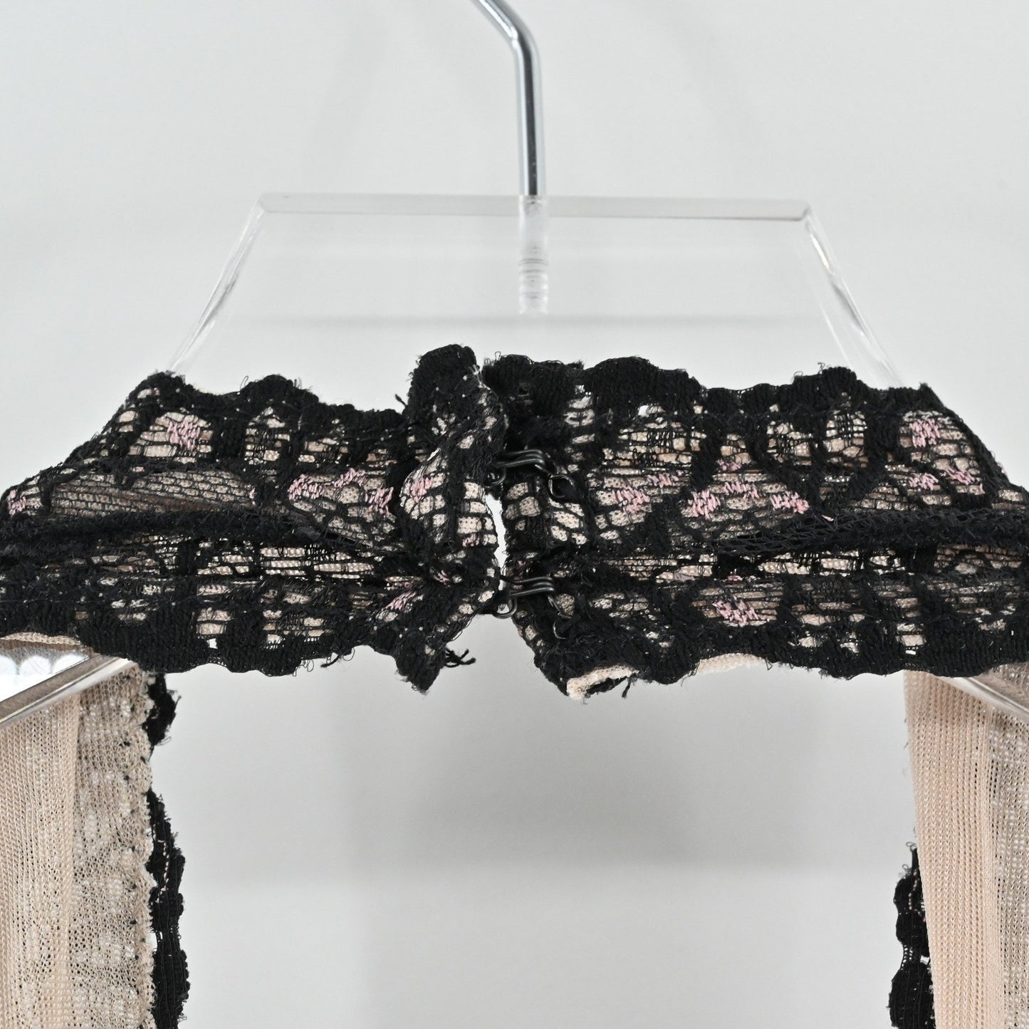 Vtg Y2k Nicole Miller Lace Dress Size 0 Whimsygoth Dark Romantic Black Halter