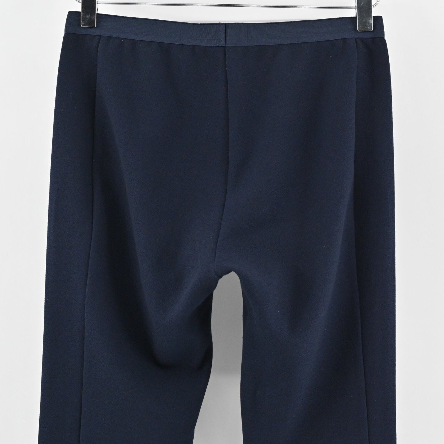 CHALAYAN Pants Womens Size 40 Navy Blue Quiet Luxury Stretch Pull On Skinny Leg