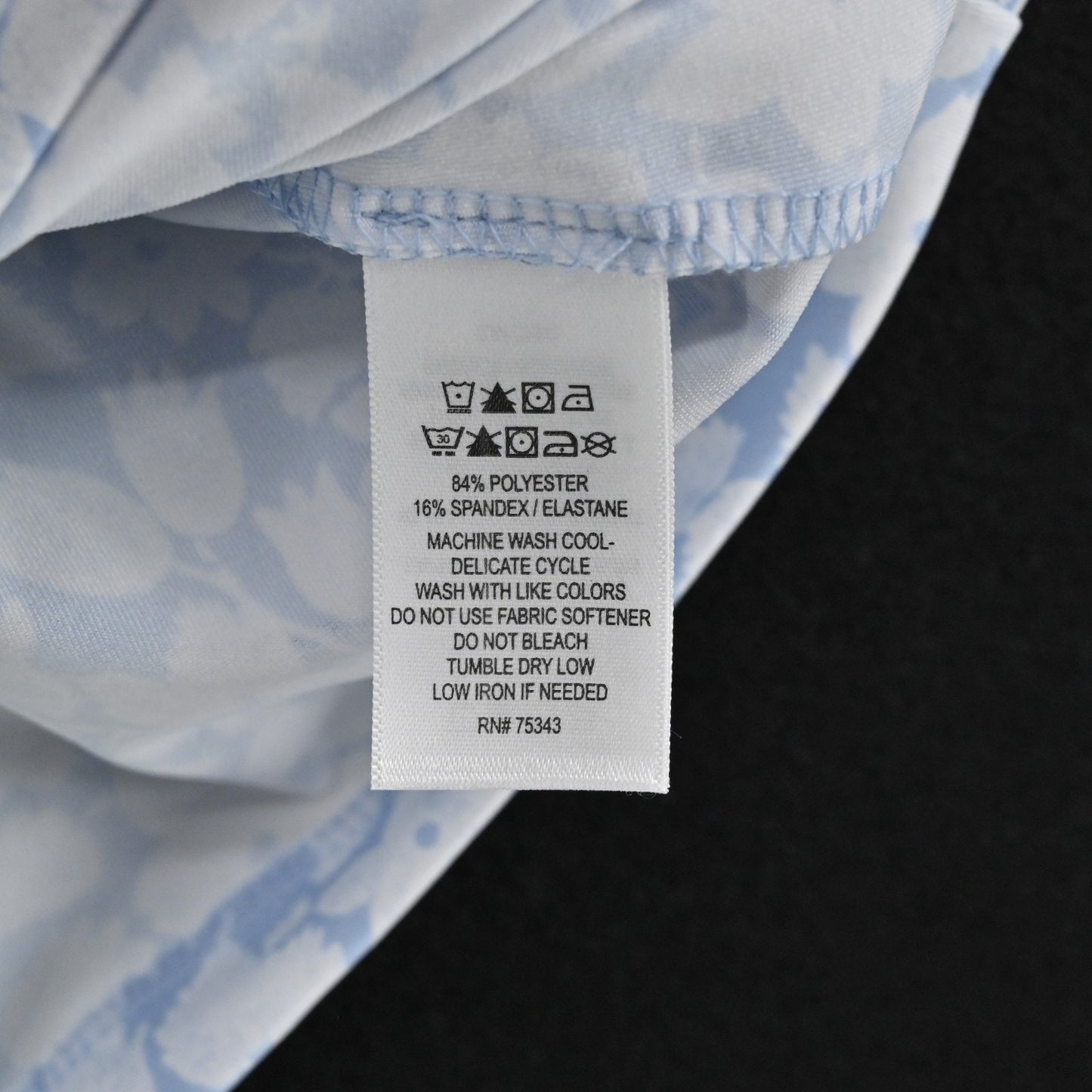 Laura Ashley Womens Polo Shirt Top Size M Sleeveless Blue Floral Golf Tennis