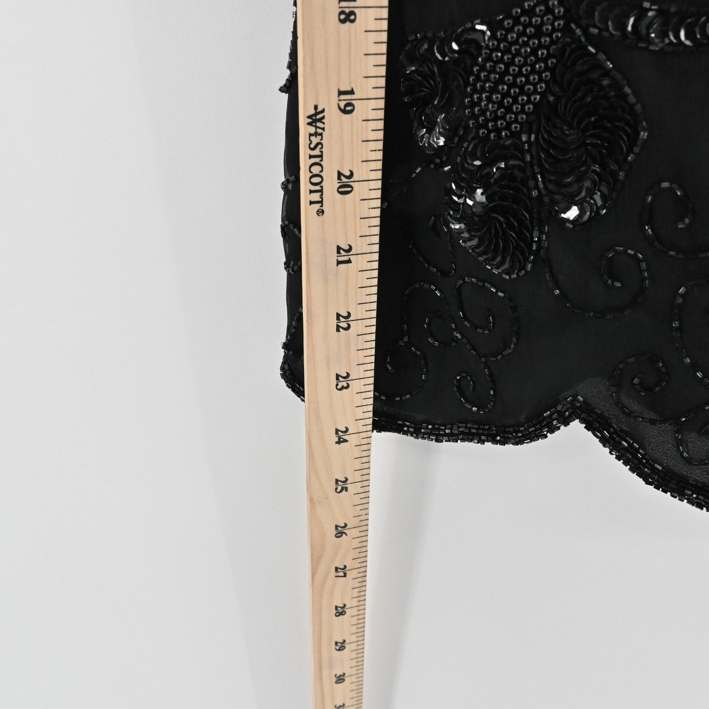 Vtg Stenay Silk Beaded Top Size S Black Sequin Whimsigoth Retro Glam Luxe Blouse