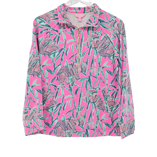 LILLY PULITZER Pullover Womens Size S Skipper Popover Quarter Zip Extra Lucky
