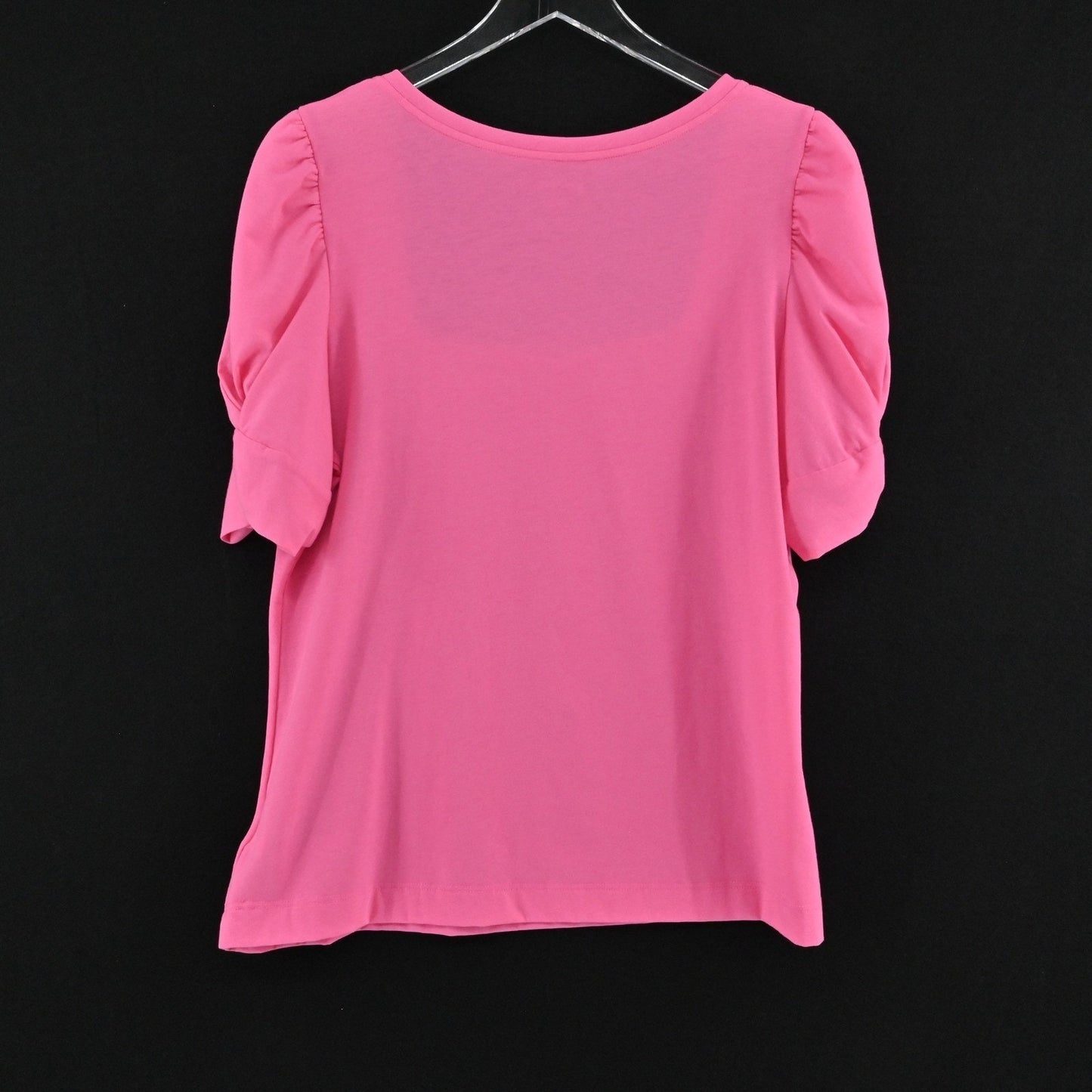 Lilly Pulitzer Womens Jessie Top Size XL Cockatoo Pink Square Neck Short Sleeve