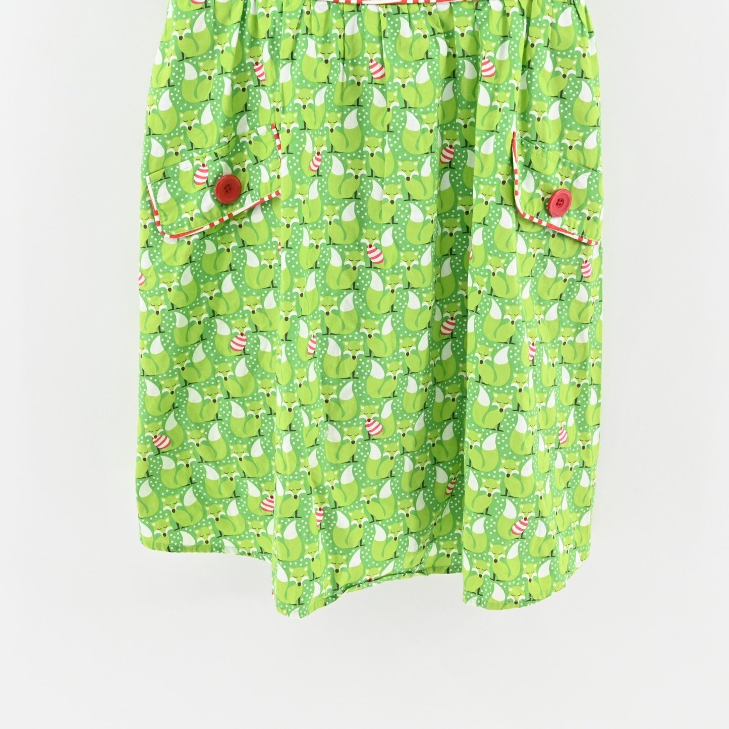 RETROLICIOUS Mandy Foxy Lady Dress Green Fox Christmas RETRO Pinup Size Small M