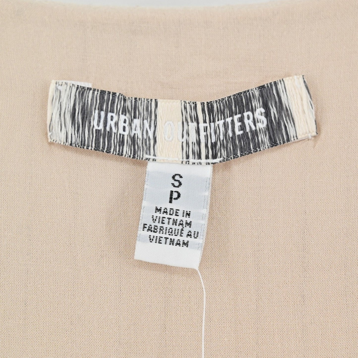 Urban Outfitters Womens Vest Top Size S Pinstripe Academia Preppy Linen Button