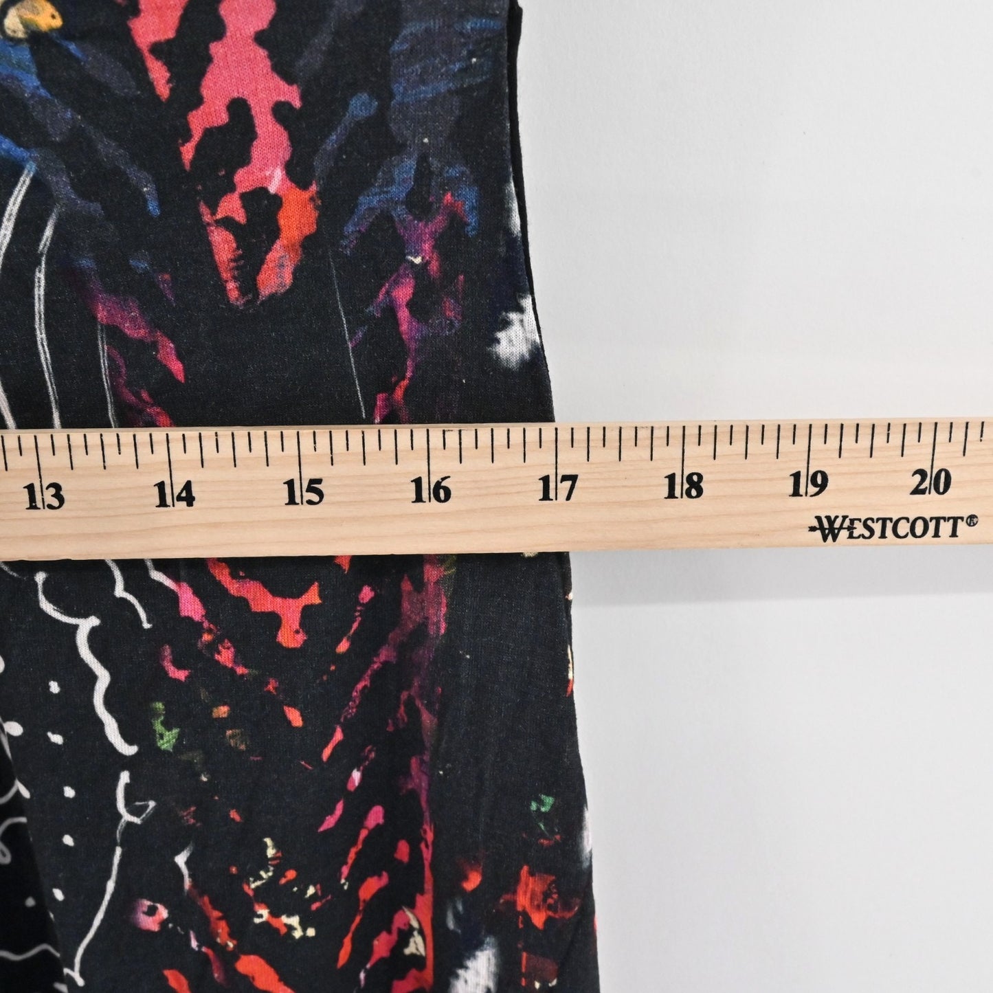 DESIGUAL Womens Asymmetrical Dress Sz S Black Floral Tropical Short Sleeve VNeck