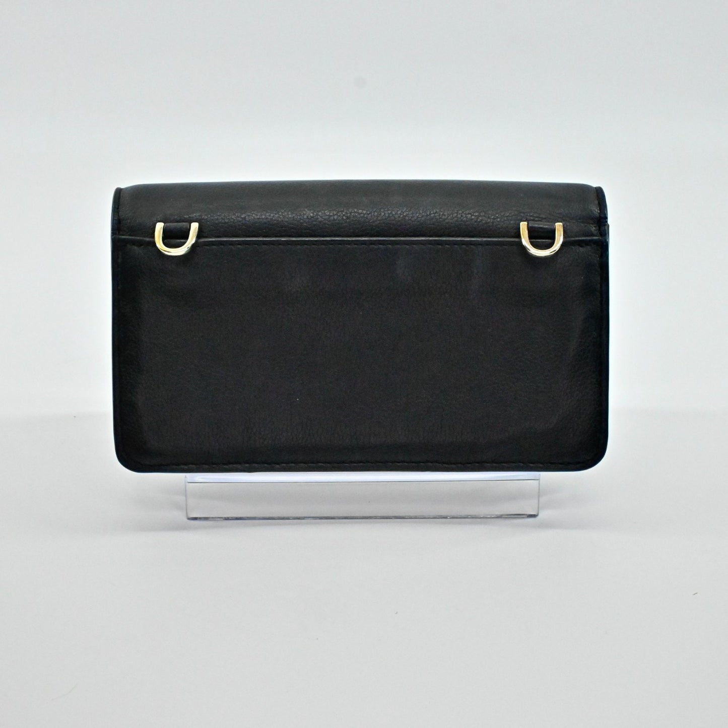 Kate Spade Kaela Carmel Court Black Leather Small Crossbody Bag Classic Flap