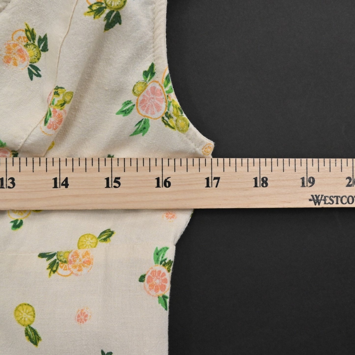 FREE PEOPLE Dress Size XS Like A Lady Citrus Printed Linen Blend Sleeveless Mini