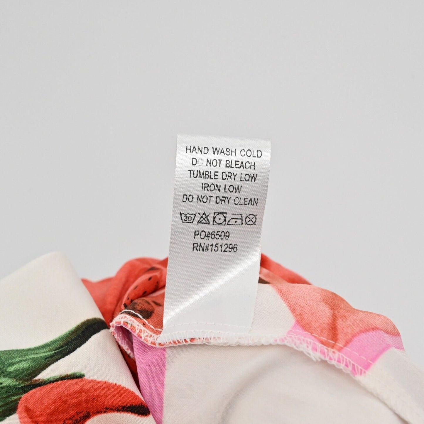 THE SANG Dress Sz S Sleeveless Maxi Red Pink White Floral Tiered Tie Waist Beach