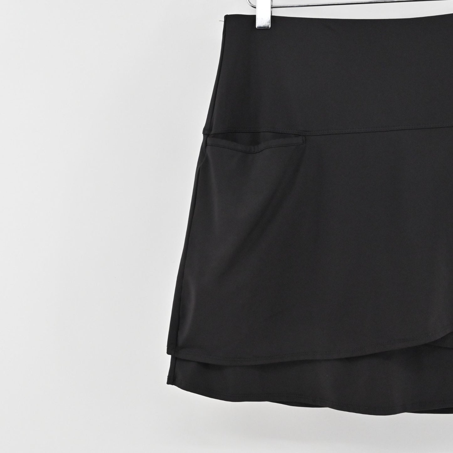 Lucky in Love Scallop Short Golf Skort Size L Black Tennis Athletic Pickle Ball