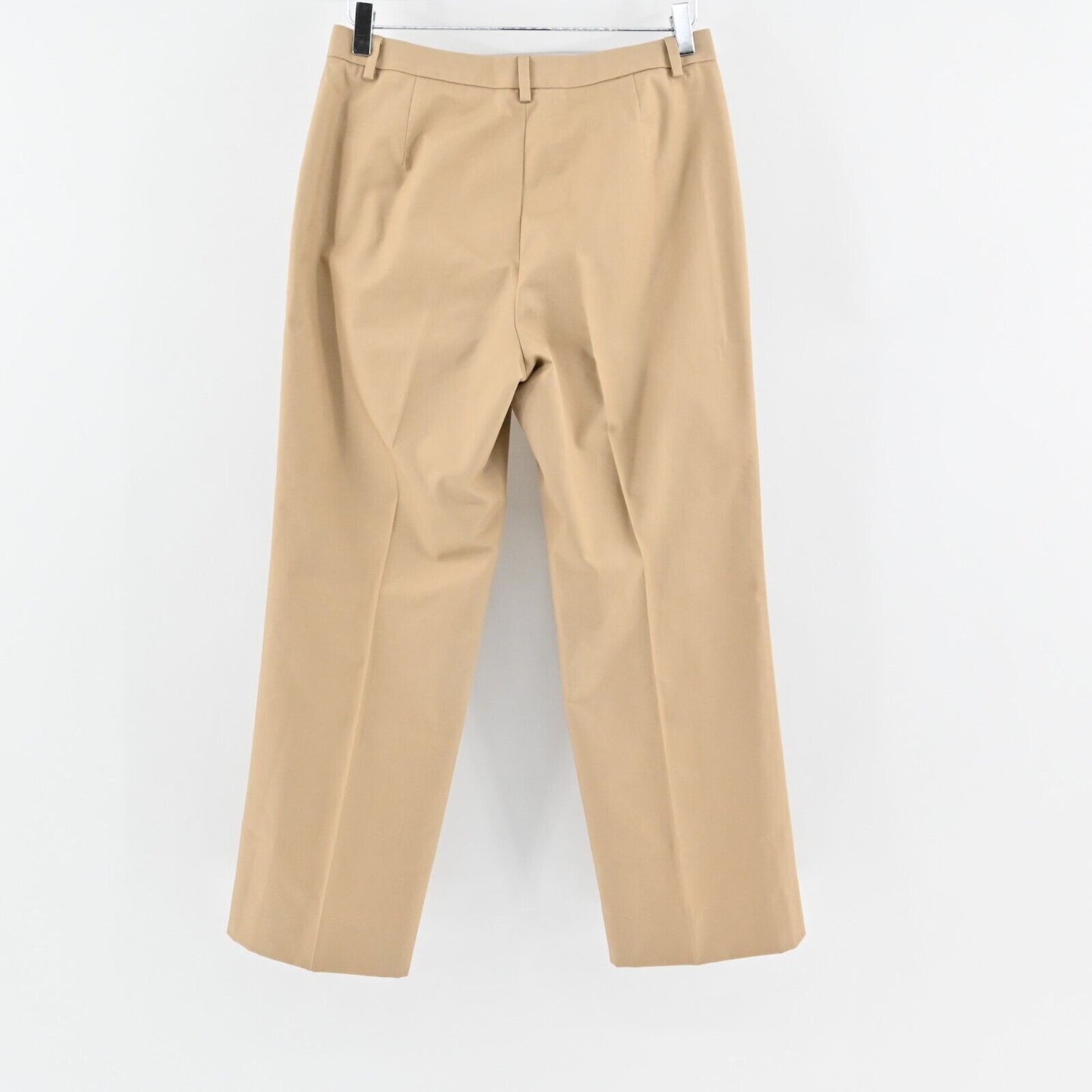 BROOKS BROTHERS Pants Womens Size 8 Wide Leg Advantage Chino Tan High Rise