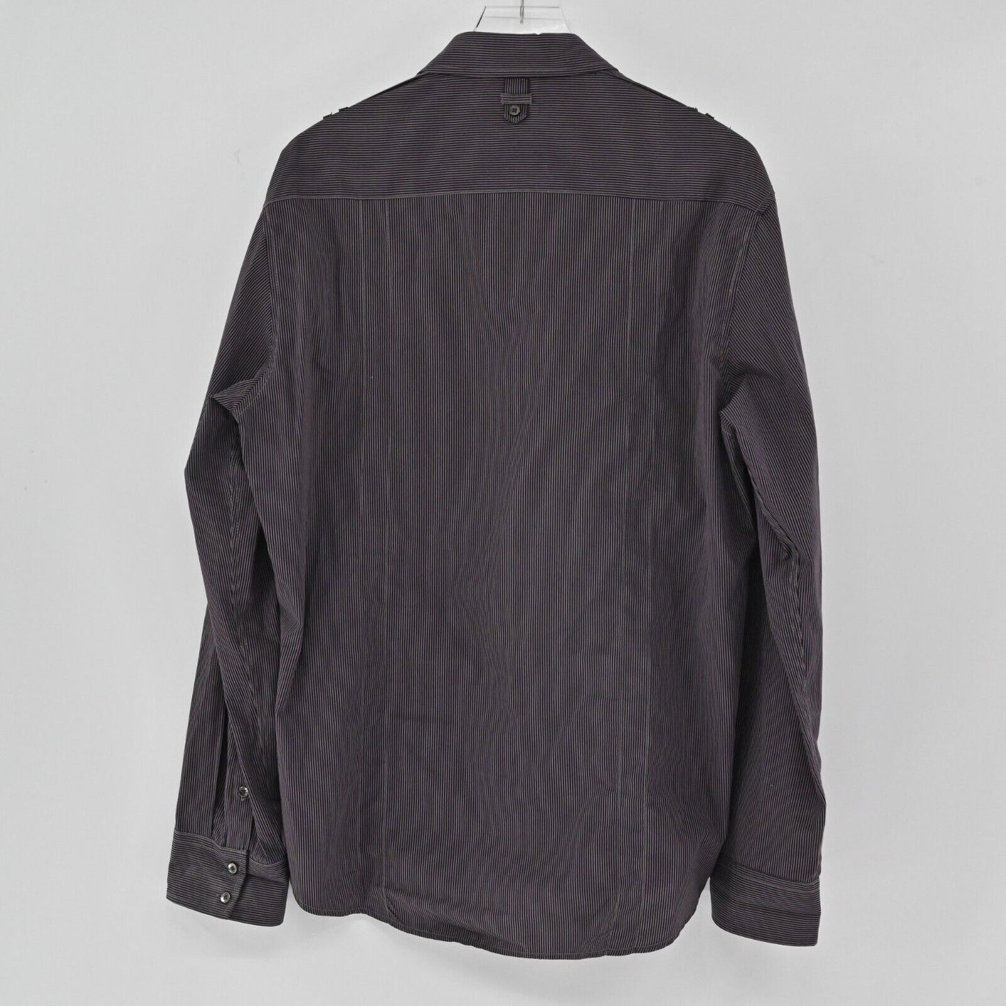7 DIAMONDS Shirt Mens Sz XL Casual Stripe Long Sleeve Button Down Front Pockets