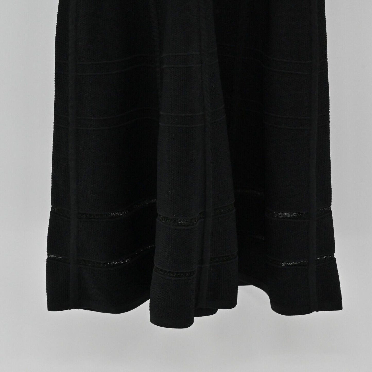 NICOLE MILLER Dress Womens Size S Black Ladder Lace Contrast Sleeveless Artelier