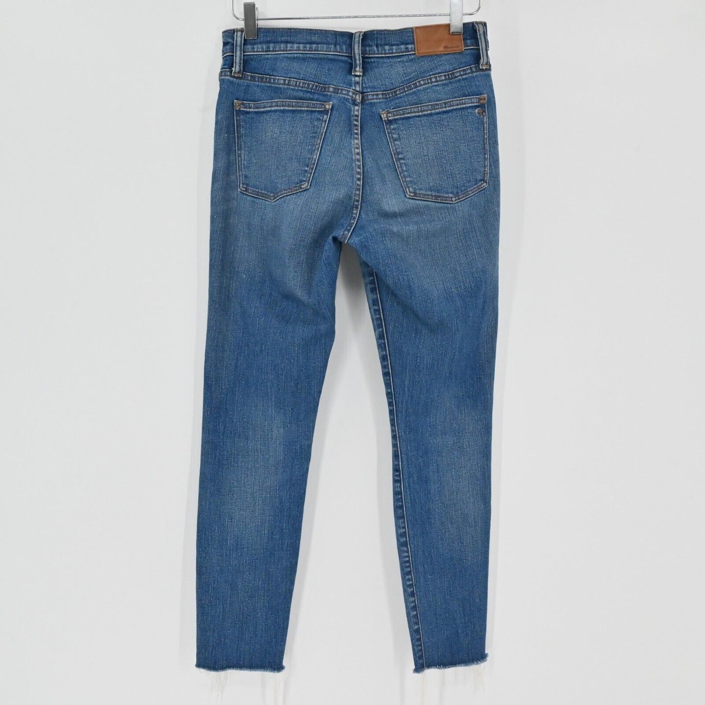 MADEWELL 9 High Rise Skinny Jeans Womens Size 27 Crop Stretch High Distressed