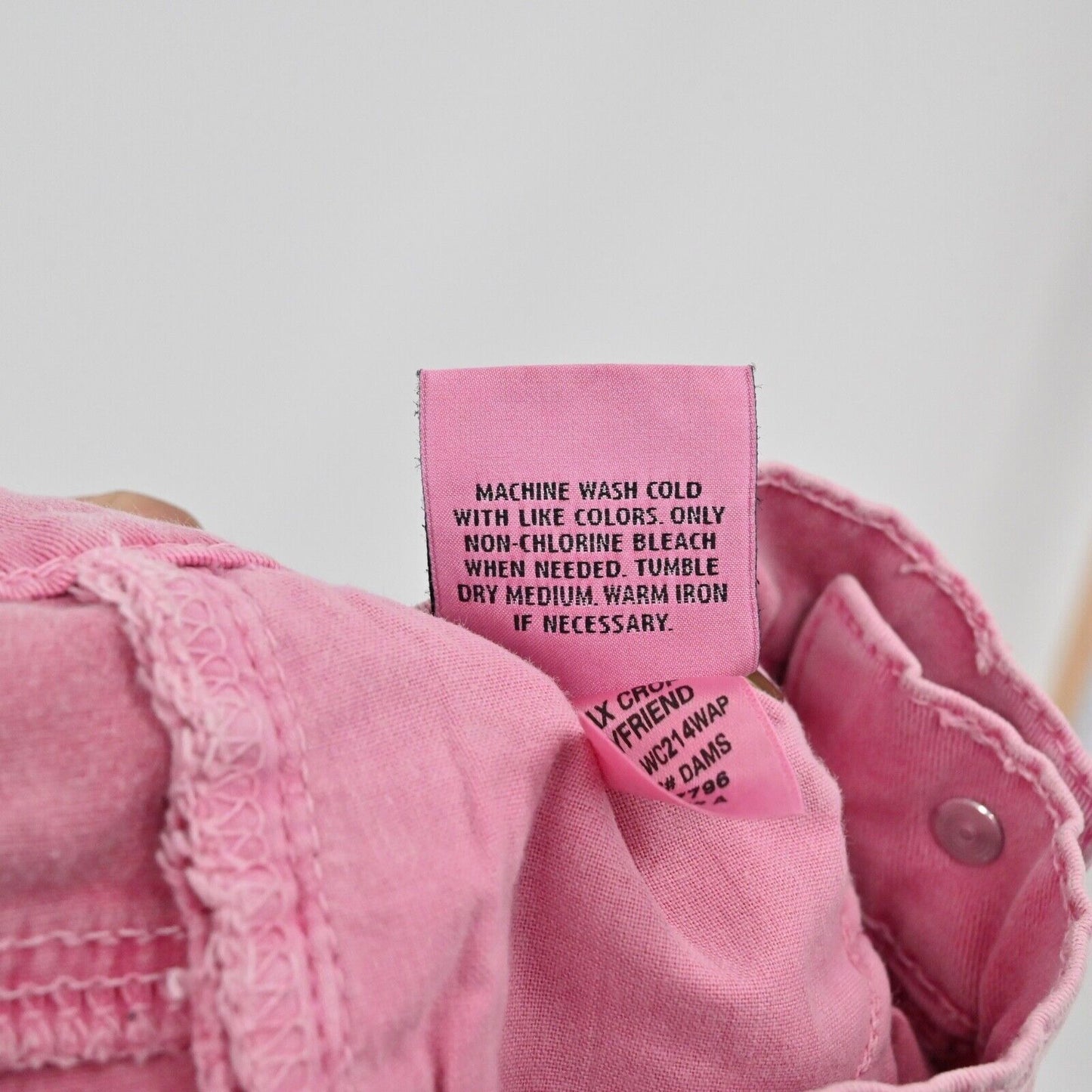 HUDSON Jeans Womens Sz 24 Pink Dax Cropped Boyfriend Stretch Mid Rise Retro USA