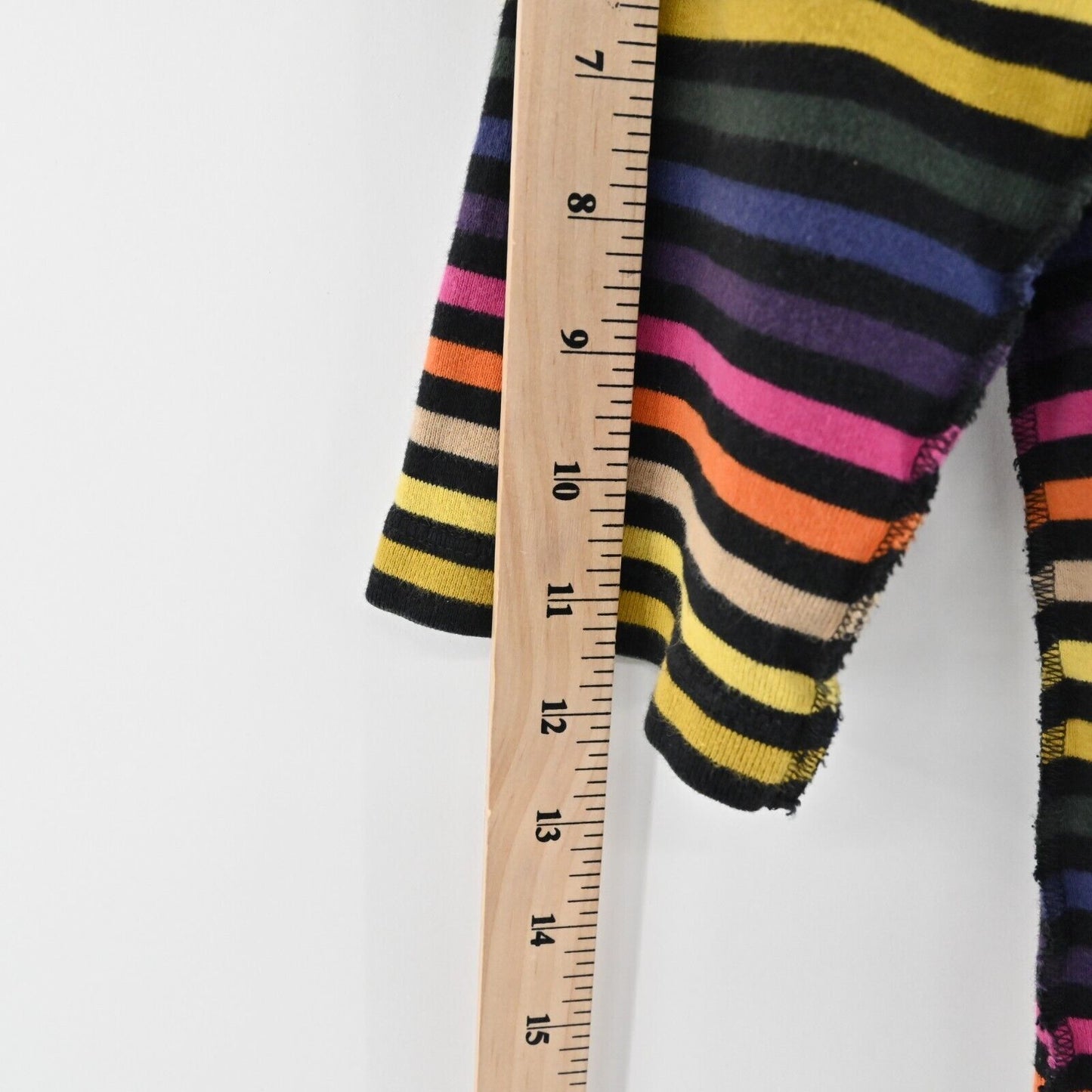 Vtg SONIA RYKIEL Top Womens Size L Multicolor Stripe Black Rhinestone Lips Logo