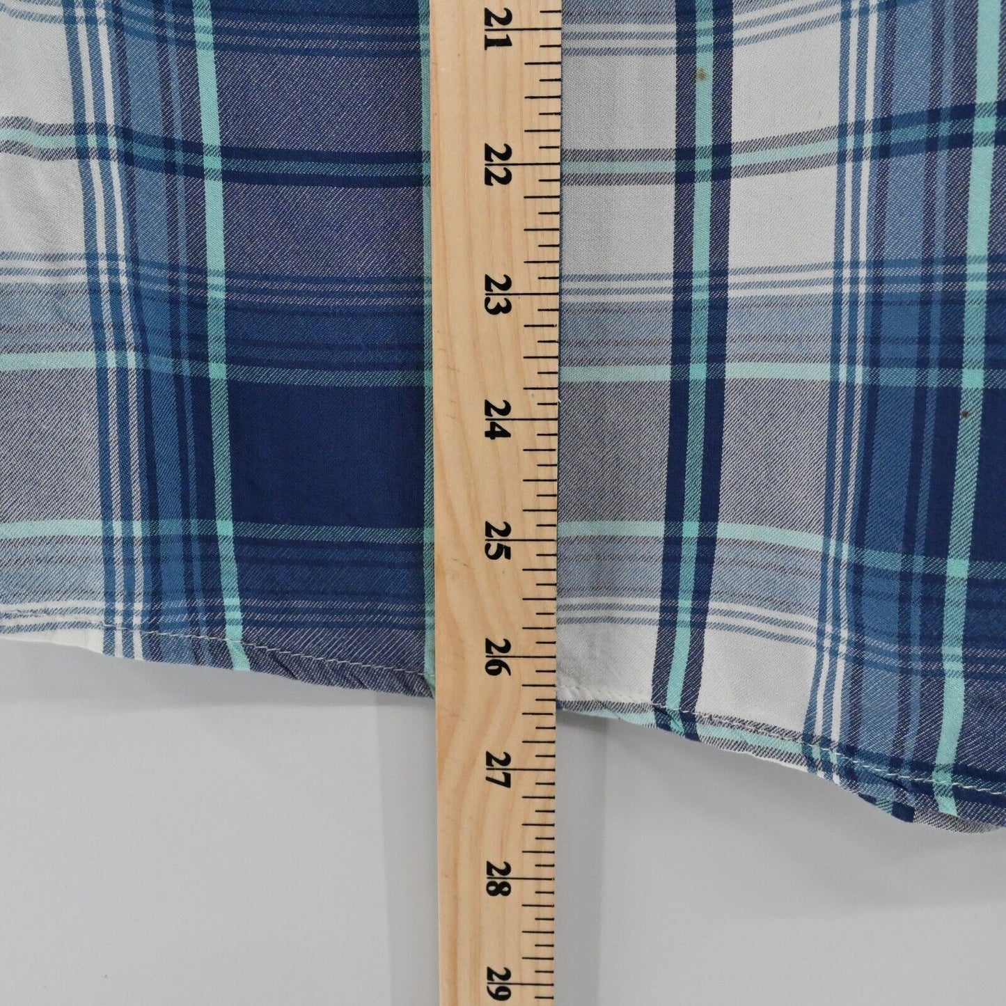RAILS Top Womens Sz Small Britt Blue White Plaid Sleeveless Button Front Western
