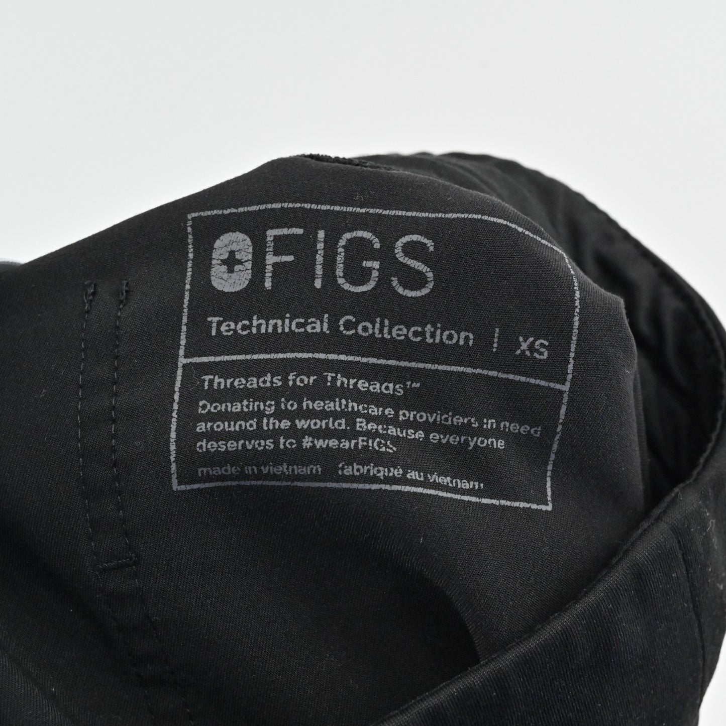 FIGS Womens Zamora Scrub Pants Size XS Jogger Technical Collection Casual Black