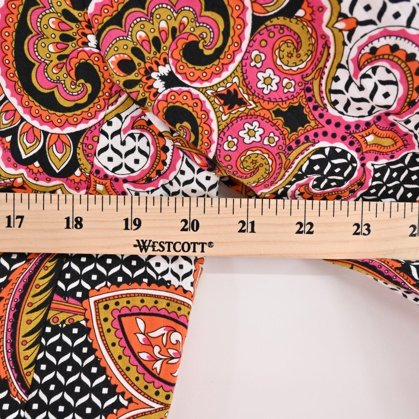 CHICOS Womens Paisley Blazer Size M Pink Single Breasted Maximalist Jacket Bold