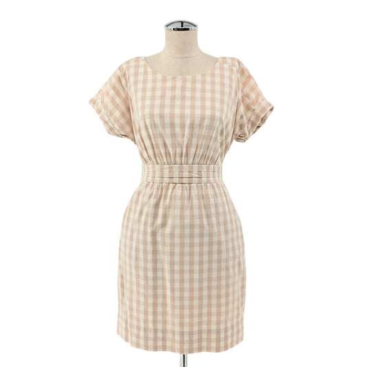 ANTHROPOLOGIE Dress Sz 4 HD In Paris Ribboned Poplin Gingham Sheath Cottagecore