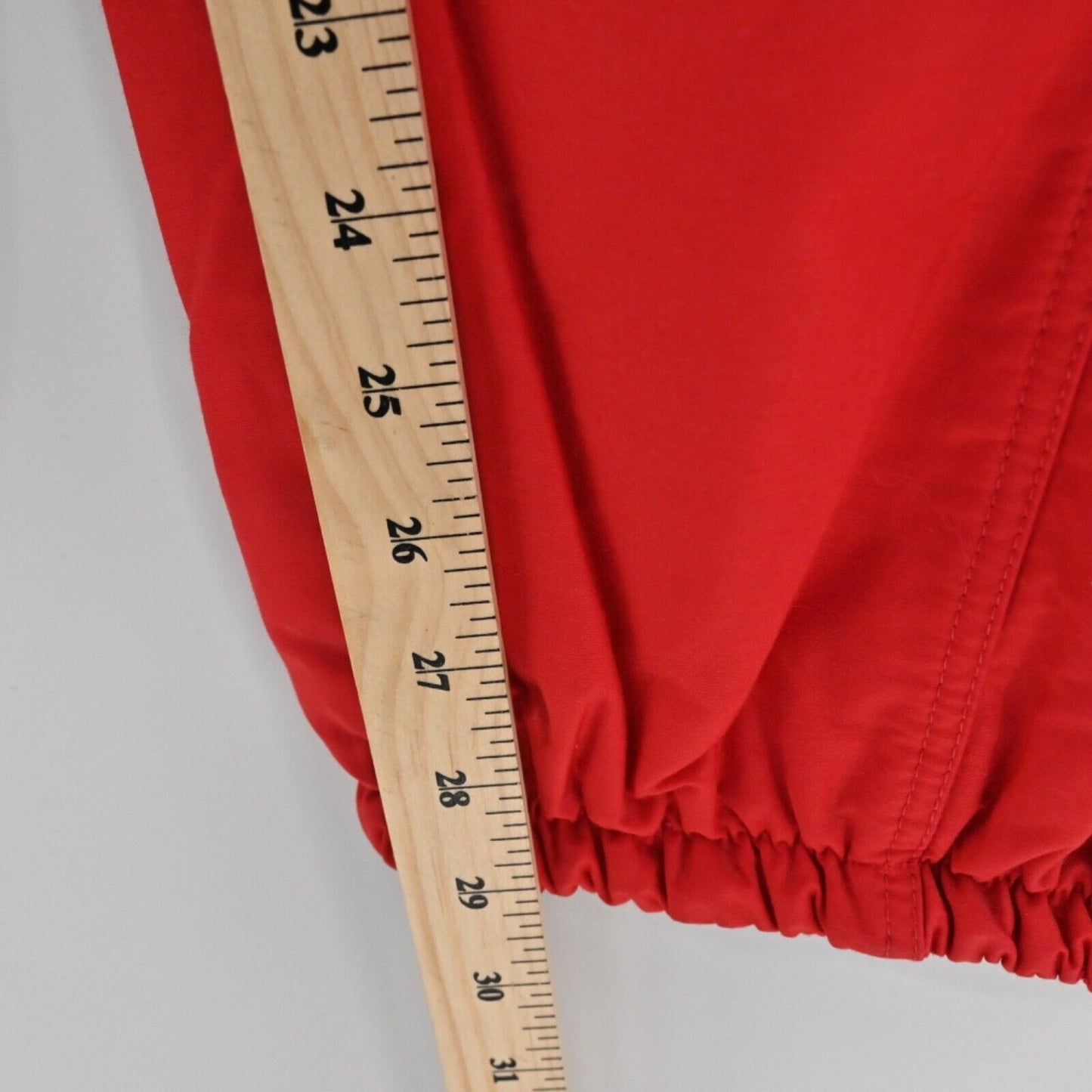 Vtg BOGNER Pants Womens Sz 8 Red Cotton Blend High Rise Tapered Snow Ski USA 80s