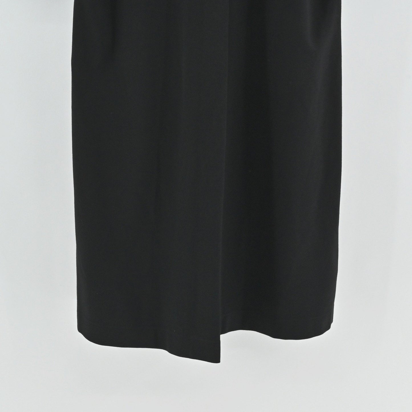 Lafayette 148 Toni Collared Dress Size S Black Minimalist VNeck Midi Modern Chic