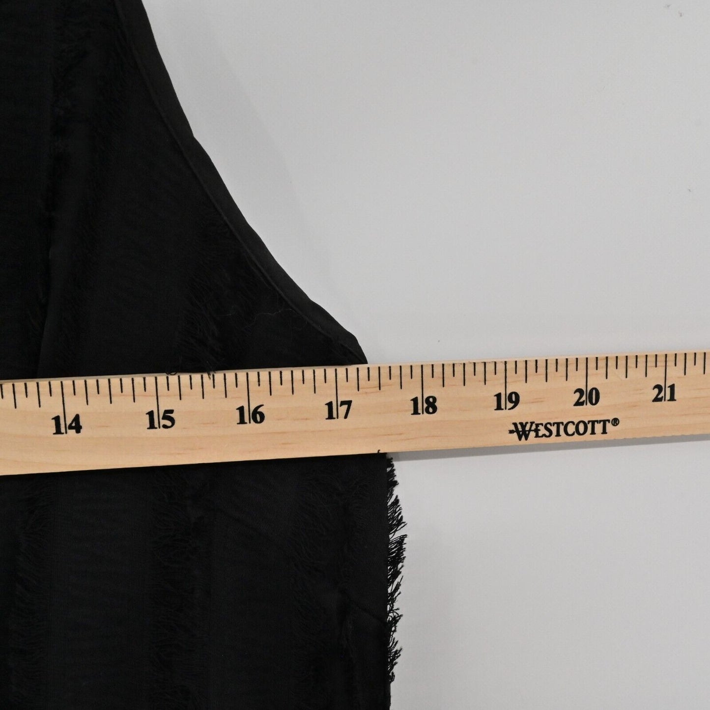 ANTHROPOLOGIE Dress Womens Size S Eri Ali Black Fringed Slip Textured Midi Goth
