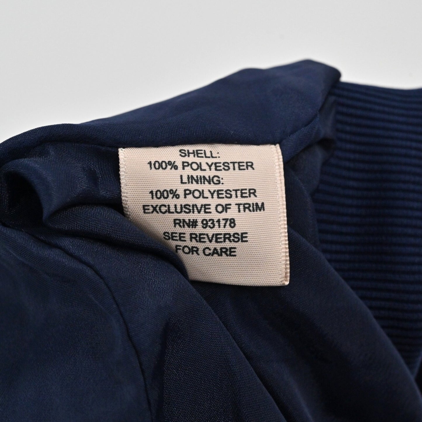 PHILOSOPHY Womens Floral Bomber Jacket Size M Blue Butterfly Full Zip Pockets