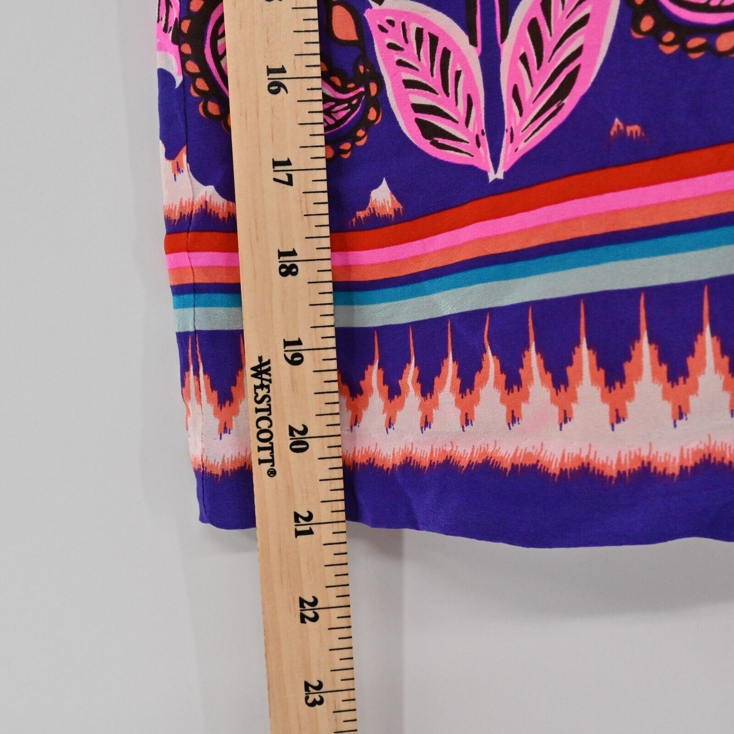 ANTHROPOLOGIE Skirt Womens Size 8 Edme & Esyllte Phosphorescence Silk Multicolor