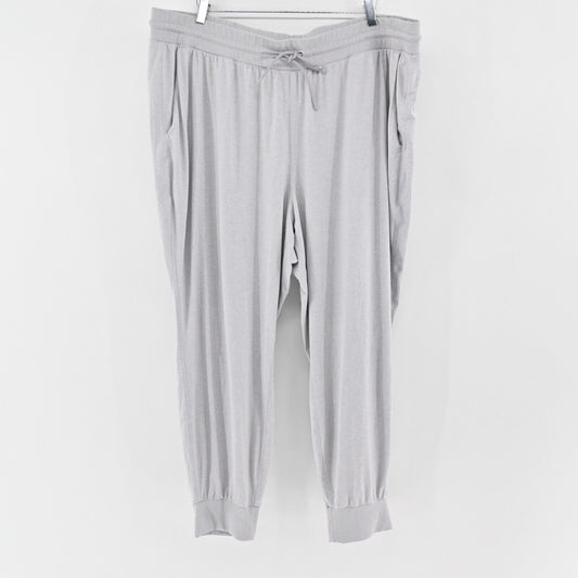 ATHLETA Pants Womens Sz 3X Gray High Rise Elastic Drawstring UpTempo Jogger Soft