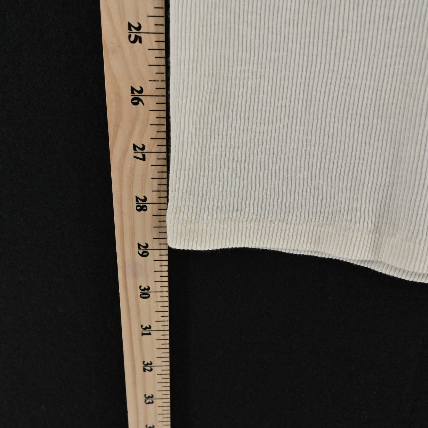 Theory Womens Ribbed Racerback Tank Top Size S Ivory Cotton Minimalist Neutral