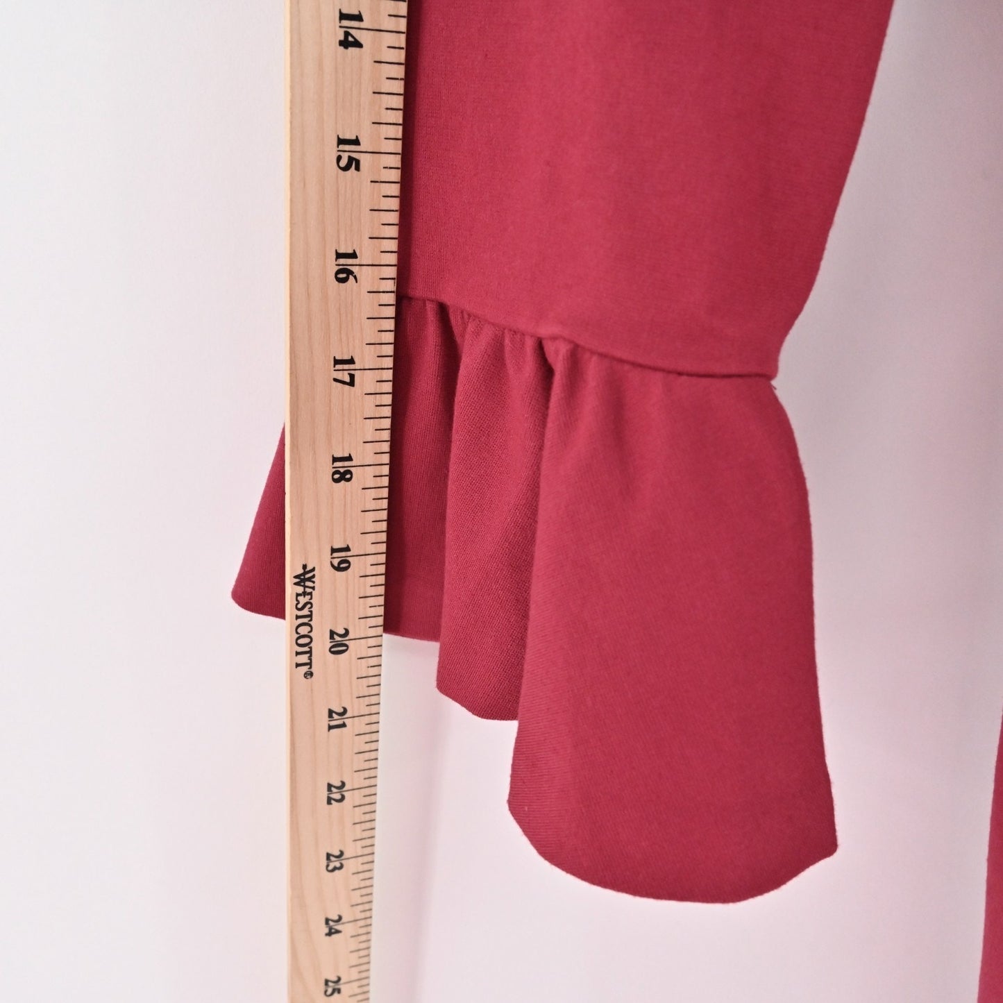KATE SPADE Bell Sleeve Dress Size S Colorblock Ponte Mini Cranberry Red Black