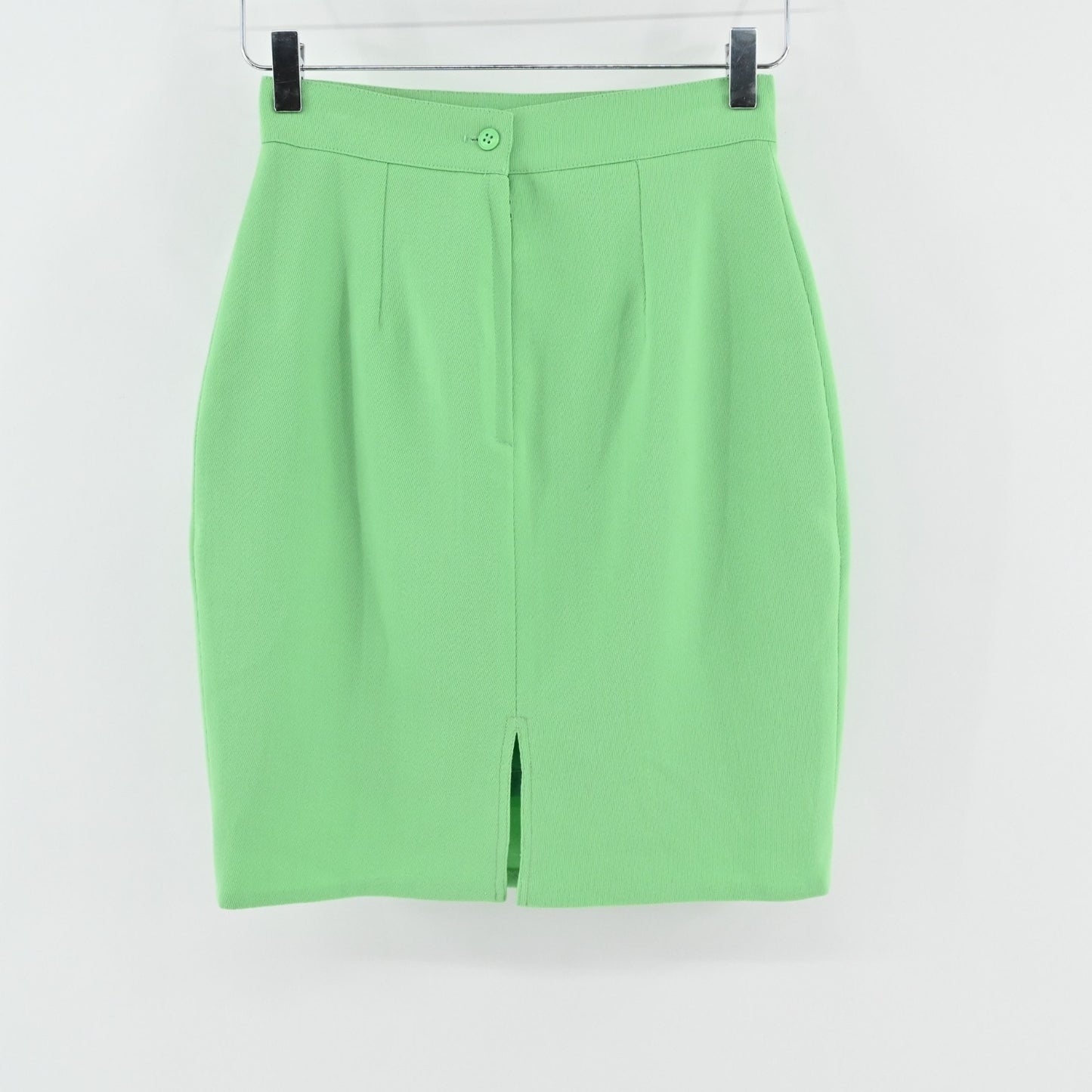 Vtg Hexagone Green Pencil Skirt Womens Skirt Size 38 Wool Mod Retro Twee Paris