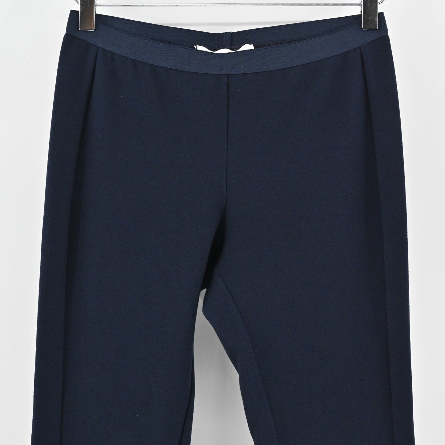 CHALAYAN Pants Womens Size 40 Navy Blue Quiet Luxury Stretch Pull On Skinny Leg