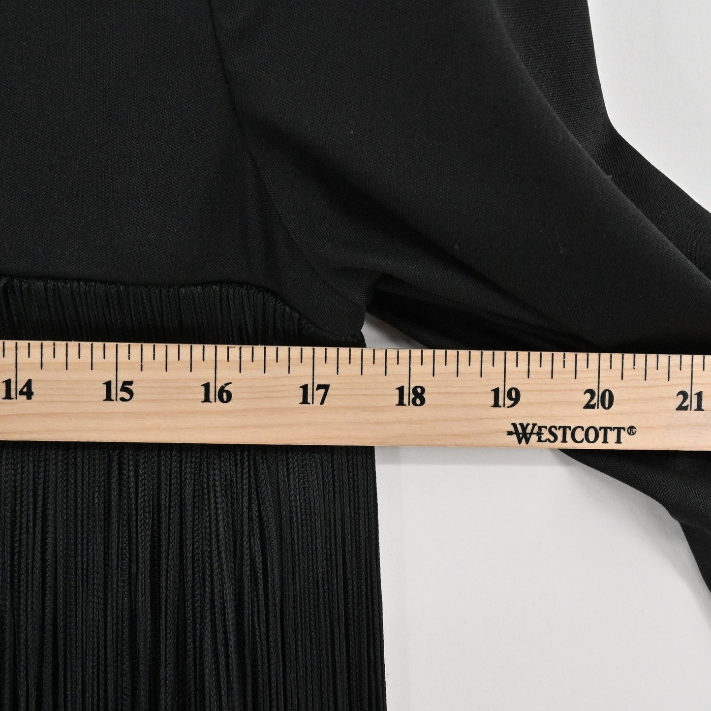 Black Whimsigoth Maxi Dress Size M Flapper Fringe Tiered Overlay Boho Retro Vamp