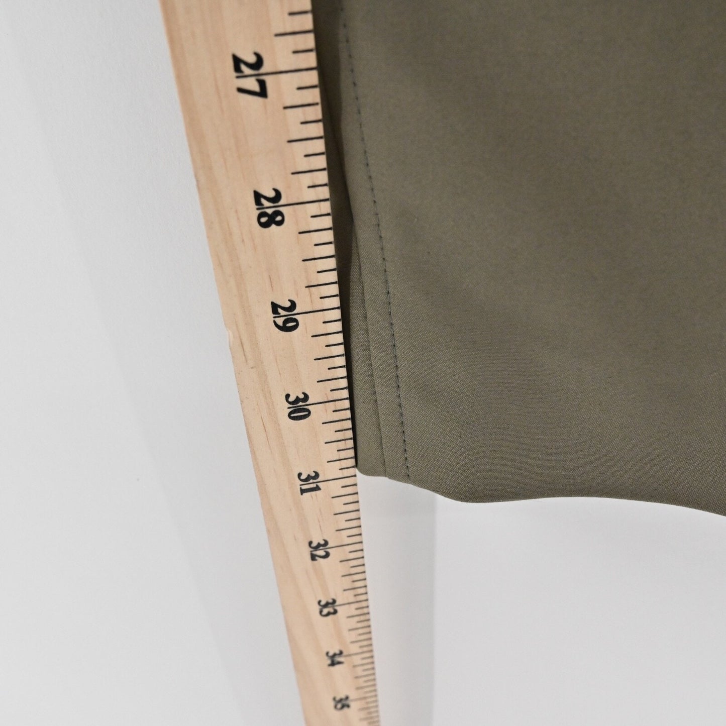 LES COPAINS Green Skirt Size 48 Olive Cotton Stretch Knee Length Pencil Luxury