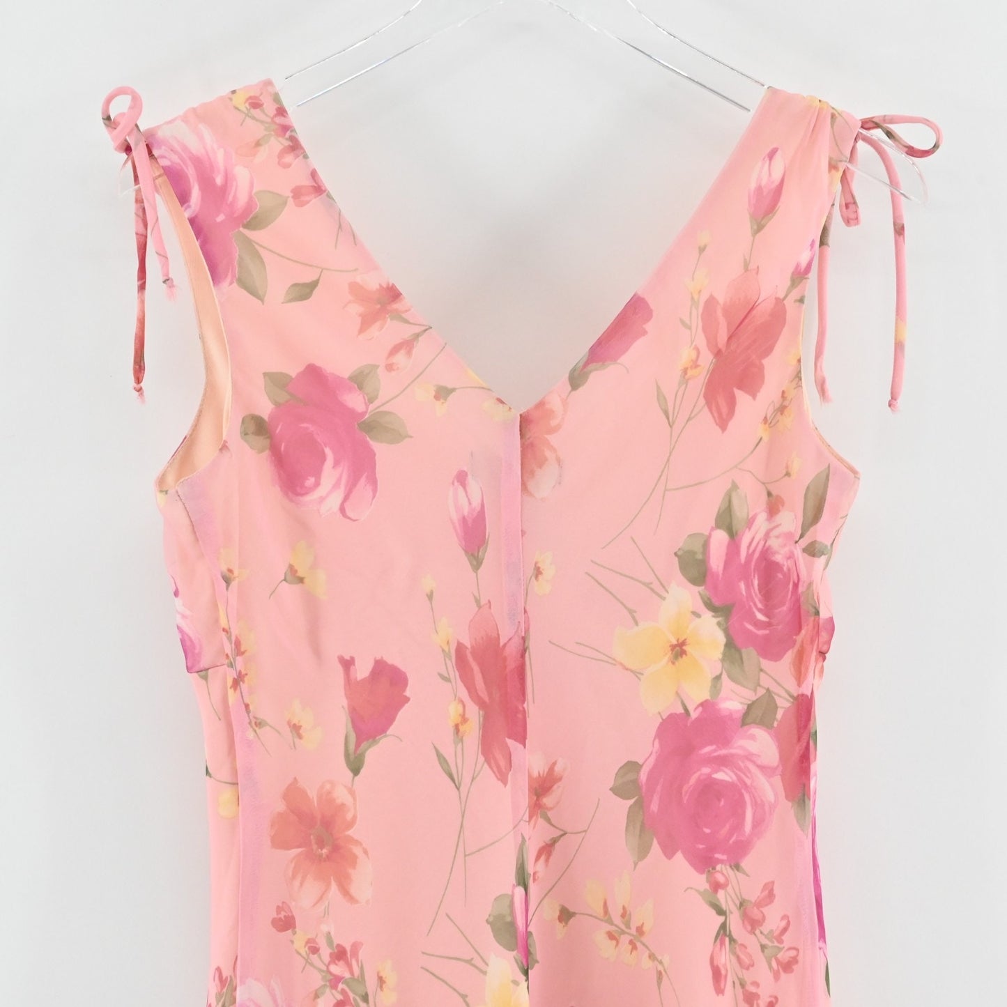 Vtg Y2k Floral Babydoll Dress Size 6 Fairy Romantic Garden Party Slip Sleeveless